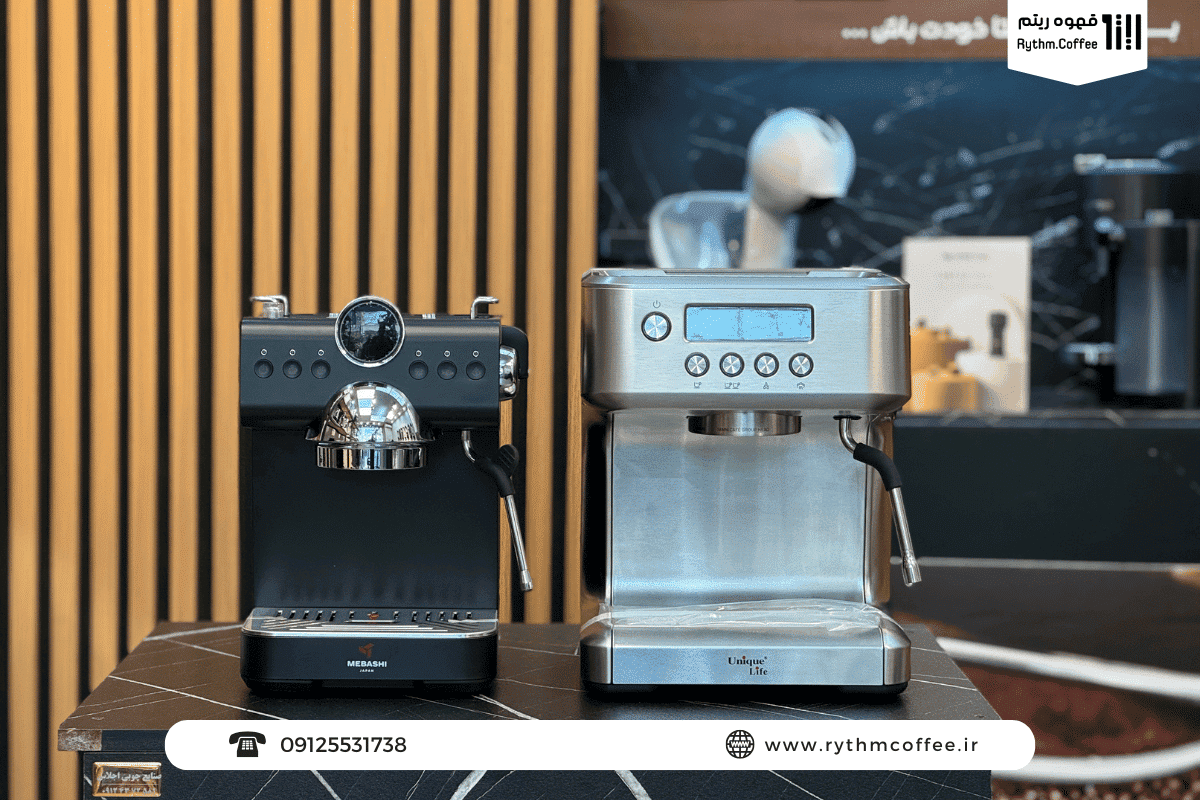 مقایسه اسپرسوساز خانگی و نیمه صنعتی برای یک خرید بی‌نقص