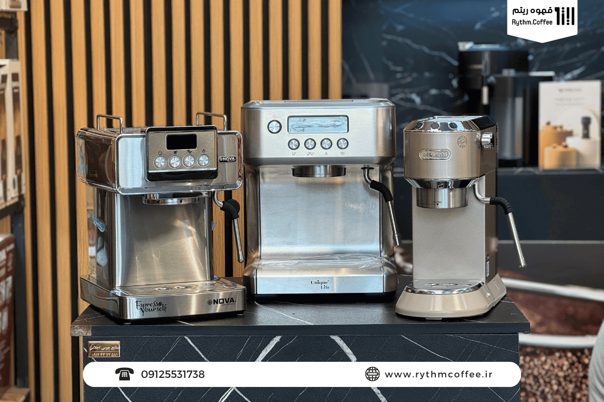 مقایسه اسپرسوساز خانگی و نیمه صنعتی برای یک خرید بی‌نقص