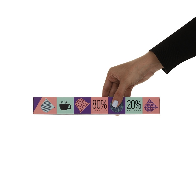 کپسول قهوه 80 درصد عربیکا 20 درصد روبوستا مولتی کافه بسته 10 عددی