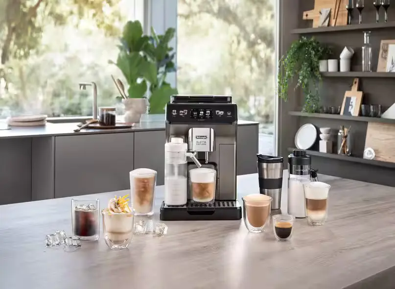 DeLonghi Eletta Explore ECAM450.86.T automatic coffee machine titanium