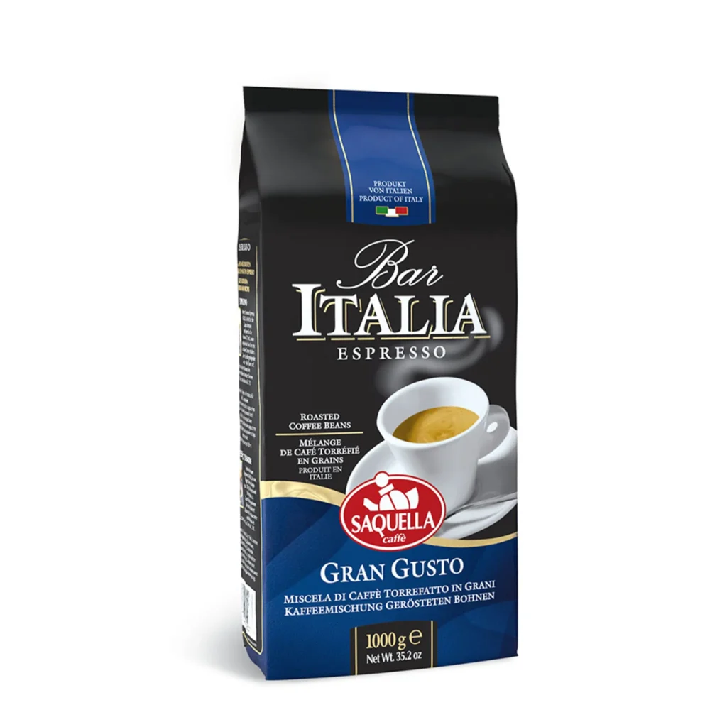 دانه قهوه ساکوئلا Bar Italia Gran Gusto – ۱