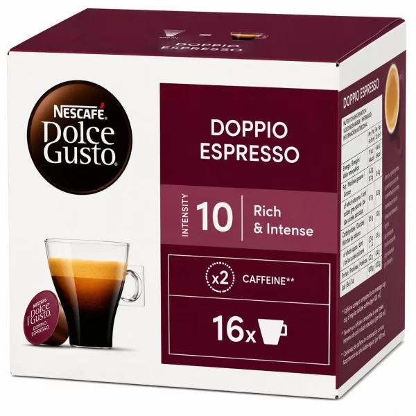 کپسول قهوه دولچه گوستو مدل دوپیو دبل اسپرسو Doppio Double Espresso